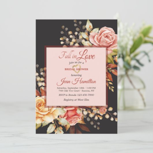 Uitnodiging Herfstruzen (Staand voorkant)