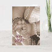 Uitnodiging-het is een MEISJE! (Voorkant)