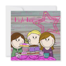 Uitnodiging - High Tea - Party Girls