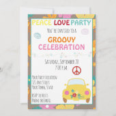 Uitnodiging Hippie Party van 60 (Voorkant)