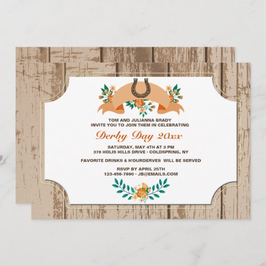 Uitnodiging hoefijzer en ventilator (Voorkant / Achterkant)