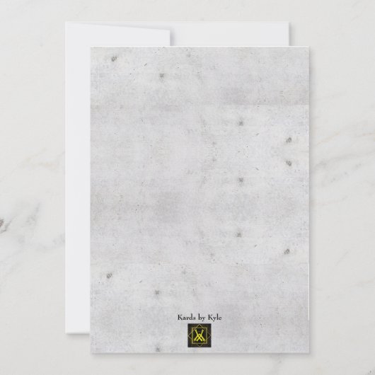 Uitnodiging Hollywood Ster (Achterkant)