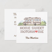 Uitnodiging - Home Sweet Motor Home (Voorkant / Achterkant)