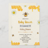 Uitnodiging hommel thema feest (Voorkant / Achterkant)