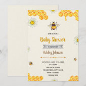 Uitnodiging hommel thema feestje (Voorkant / Achterkant)