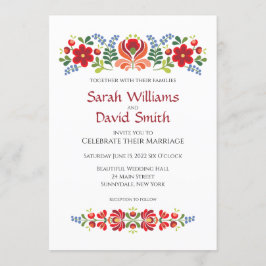 Uitnodiging Hongaarse ontwerpagenda Rode Bloemen