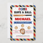 Uitnodiging honkbal (Voorkant)