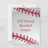 Uitnodiging honkbal (Voorkant)