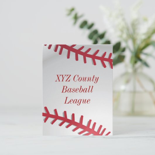 Uitnodiging honkbal (Staand voorkant)