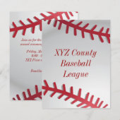 Uitnodiging honkbal (Voorkant / Achterkant)