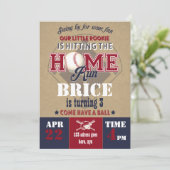 Uitnodiging honkbal (Staand voorkant)