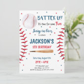 Uitnodiging honkbal (Staand voorkant)