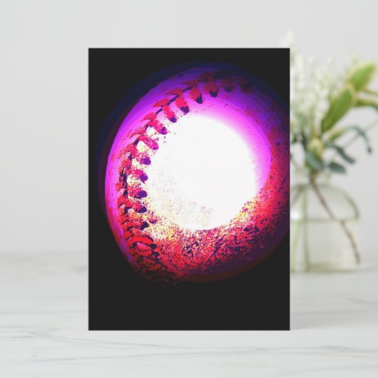 Uitnodiging honkbal (Staand voorkant)