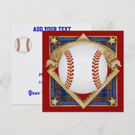 Uitnodiging honkbal - SRF (Voorkant / Achterkant)