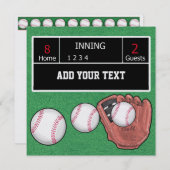 Uitnodiging honkbal - SRF (Voorkant / Achterkant)