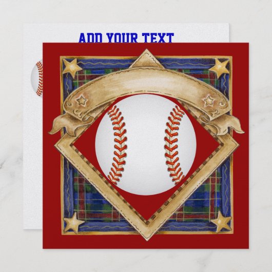 Uitnodiging honkbal - SRF (Voorkant / Achterkant)