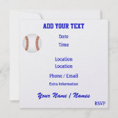 Uitnodiging honkbal - SRF (Achterkant)