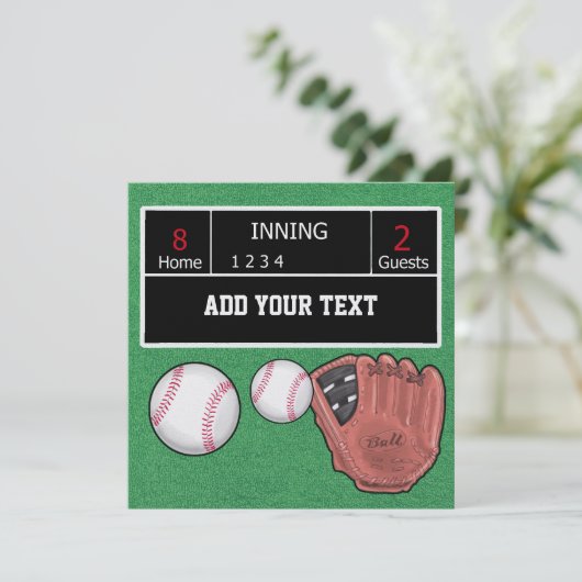 Uitnodiging honkbal - SRF (Staand voorkant)