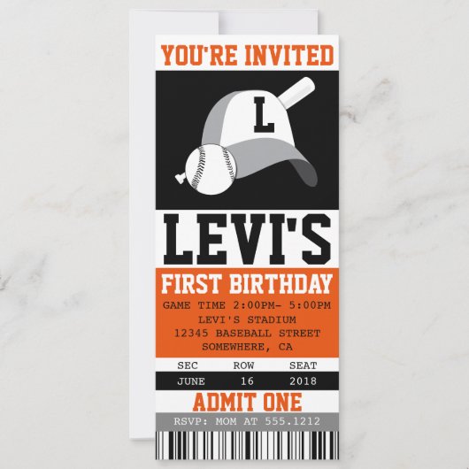 UITNODIGING HONKBALTICKET (Voorkant)