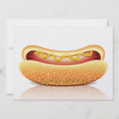 Uitnodiging Hotdog Barbecue Feestje (Voorkant)