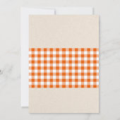 Uitnodiging hotdog picknick verjaardagsfeest thema (Achterkant)