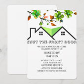 Uitnodiging Huisverwarming Uitnodiging H (Voorkant / Achterkant)