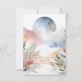 Uitnodiging Huwelijksaquarel (Achterkant)