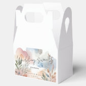 Uitnodiging Huwelijksaquarel Bedankdoosjes (Geopend)