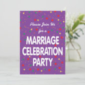 Uitnodiging huwelijksfeest (Staand voorkant)