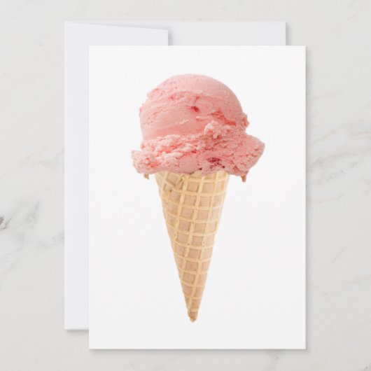 uitnodiging ijsje feestje (Voorkant)