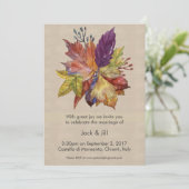 Uitnodiging in de herfst (Staand voorkant)