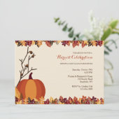 Uitnodiging in de herfst (Staand voorkant)