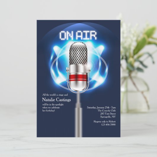 Uitnodiging in de lucht (Staand voorkant)