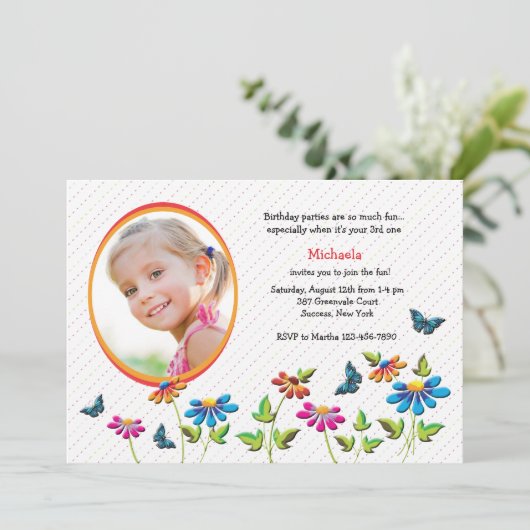 Uitnodiging in de vallei foto (Staand voorkant)