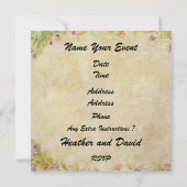 "Uitnodiging in een fles" - Aanhaling in een bakje Kaart (Achterkant)