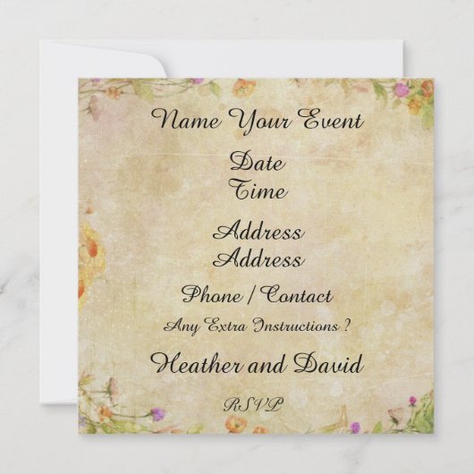 "Uitnodiging in een Fles" - Strand Uitnodiging - S (Achterkant)