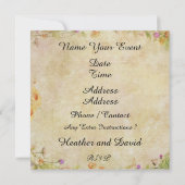 "Uitnodiging in een Fles" - Stranduitnodiging - SR Kaart (Achterkant)