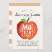 Uitnodiging in het binnenste diner van de Apple-pe (Voorkant / Achterkant)