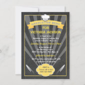 Uitnodiging in het menu Afstuderen culinaire grade (Voorkant)