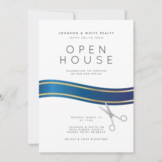 Uitnodiging in het open huis (Voorkant)