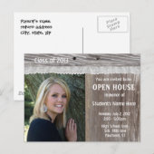 Uitnodiging in het open huis briefkaart (Voorkant / Achterkant)