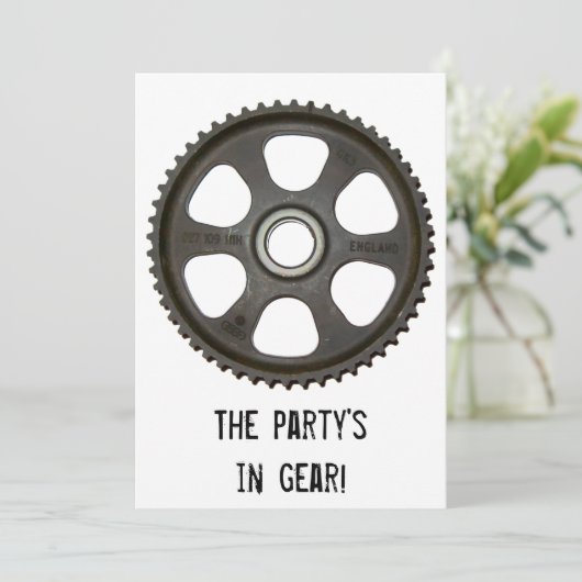 Uitnodiging in versnelling (Staand voorkant)