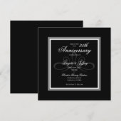 Uitnodiging in zwart-wit (Voorkant / Achterkant)