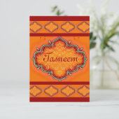 Uitnodiging*India*Henna Kaart (Staand voorkant)