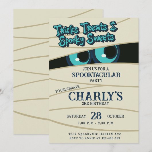 Uitnodiging Ingepakt in Pret (Voorkant / Achterkant)