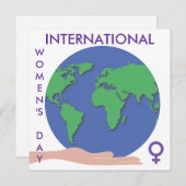 Uitnodiging Internationale Vrouwendag (Voorkant / Achterkant)