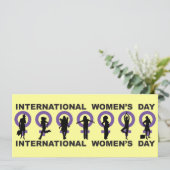 Uitnodiging Internationale Vrouwendag (Staand voorkant)