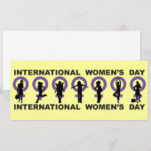 Uitnodiging Internationale Vrouwendag (Voorkant / Achterkant)