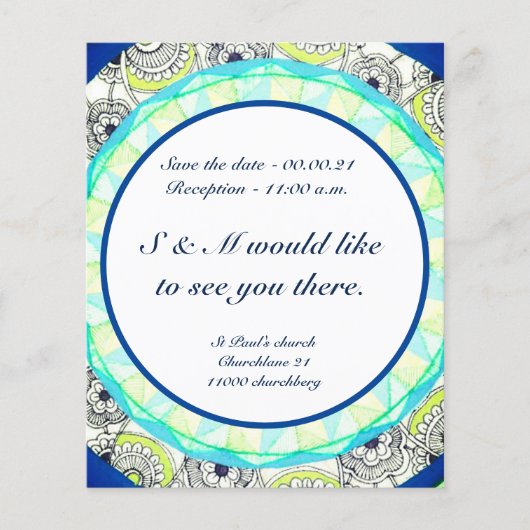 Uitnodiging inzake een begroting (Voorkant)