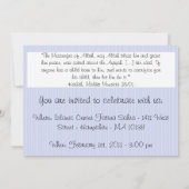 Uitnodiging islamitische Aqiqa - viering van de ba (Achterkant)